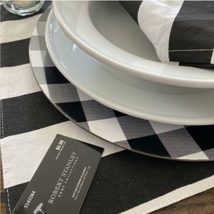 Lot of (4) Cotton Striped Placemats